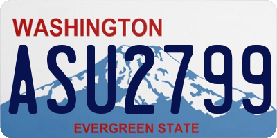 WA license plate ASU2799
