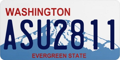 WA license plate ASU2811
