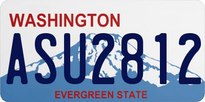 WA license plate ASU2812