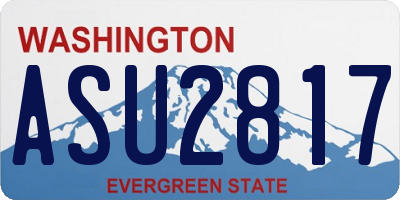 WA license plate ASU2817