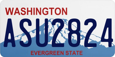 WA license plate ASU2824