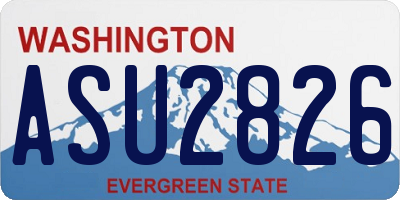 WA license plate ASU2826