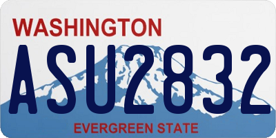 WA license plate ASU2832