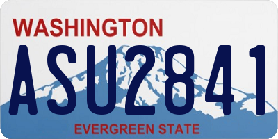 WA license plate ASU2841