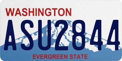 WA license plate ASU2844
