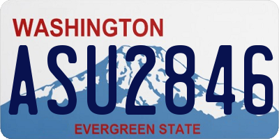 WA license plate ASU2846