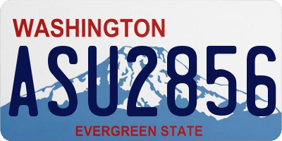 WA license plate ASU2856