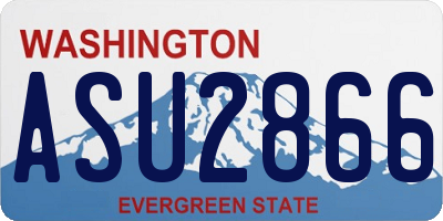 WA license plate ASU2866