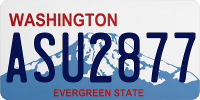 WA license plate ASU2877