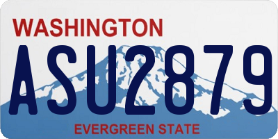 WA license plate ASU2879