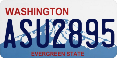 WA license plate ASU2895