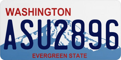 WA license plate ASU2896
