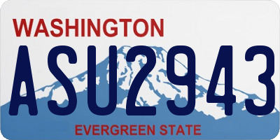 WA license plate ASU2943