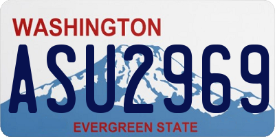 WA license plate ASU2969