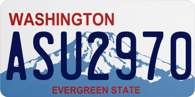WA license plate ASU2970