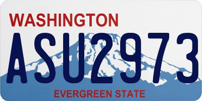 WA license plate ASU2973