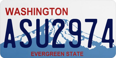 WA license plate ASU2974