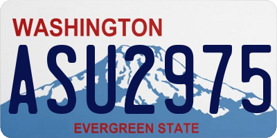 WA license plate ASU2975