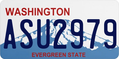WA license plate ASU2979