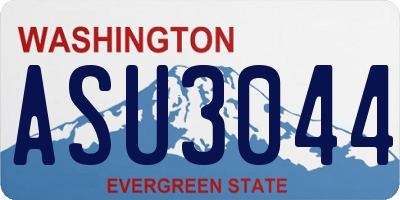 WA license plate ASU3044