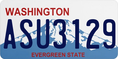 WA license plate ASU3129