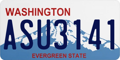 WA license plate ASU3141