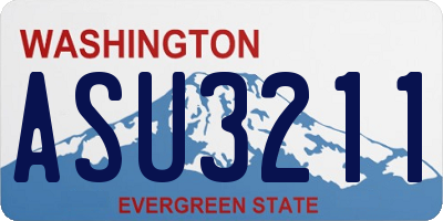 WA license plate ASU3211