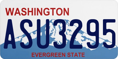 WA license plate ASU3295