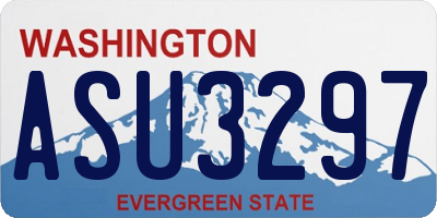 WA license plate ASU3297