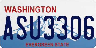 WA license plate ASU3306