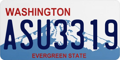 WA license plate ASU3319