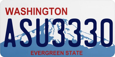 WA license plate ASU3330