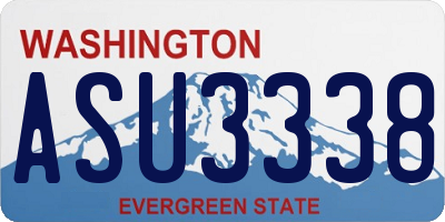 WA license plate ASU3338