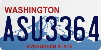WA license plate ASU3364