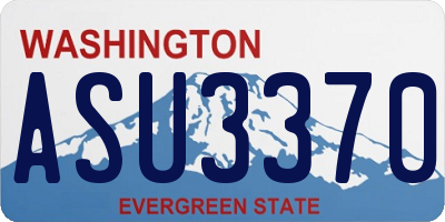 WA license plate ASU3370