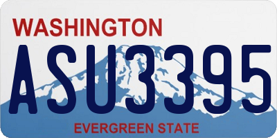 WA license plate ASU3395