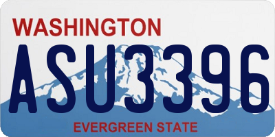 WA license plate ASU3396