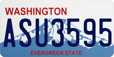 WA license plate ASU3595