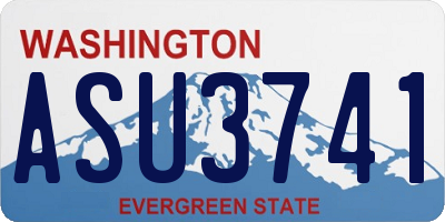 WA license plate ASU3741