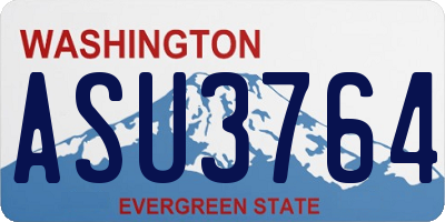 WA license plate ASU3764