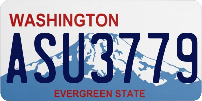WA license plate ASU3779