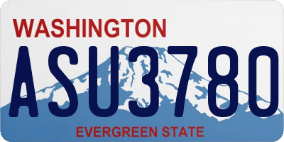 WA license plate ASU3780