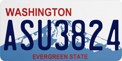 WA license plate ASU3824