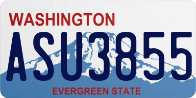 WA license plate ASU3855