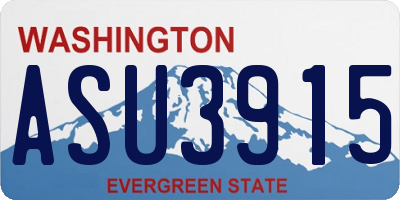 WA license plate ASU3915
