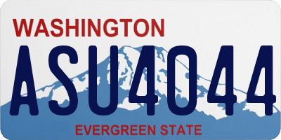 WA license plate ASU4044