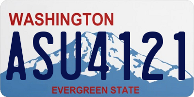 WA license plate ASU4121