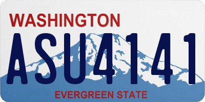 WA license plate ASU4141