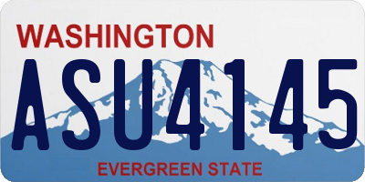 WA license plate ASU4145