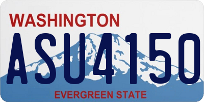 WA license plate ASU4150